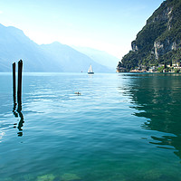 Buy canvas prints of Lake Garda Sailing by Phil Emmerson