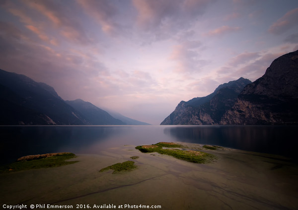 Lake Garda Sunrise Picture Board by Phil Emmerson