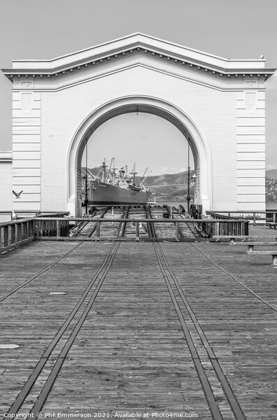 San Fransisco Harbour Picture Board by Phil Emmerson