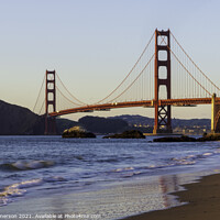 Buy canvas prints of Golden Gate Bridge at dusk by Phil Emmerson