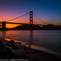 Buy canvas prints of San Francisco nightfall by Phil Emmerson