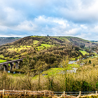 Buy canvas prints of The Monsal Trail viaduct, Bakewell, Derbyshire  by Jonny Essex
