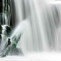 Buy canvas prints of Long exposure of a waterfall, Peak District No3 by Jonny Essex