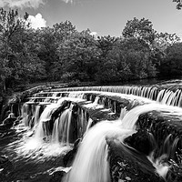 Buy canvas prints of Long exposure of a waterfall, Peak District No10 by Jonny Essex