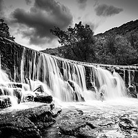 Buy canvas prints of Long exposure of a waterfall, Peak District No11 by Jonny Essex