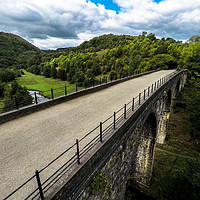 Buy canvas prints of Aerial view of Headstone viaduct, Bakewell No6 by Jonny Essex
