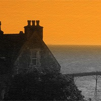 Buy canvas prints of Simply orange! by Paula Palmer canvas