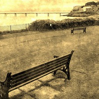 Buy canvas prints of Clevedon picturesque seafront by Paula Palmer canvas