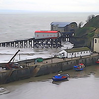 Buy canvas prints of Tenby Lifeboat Station by Paula Palmer canvas