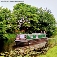 Buy canvas prints of On the Canal by John Wain