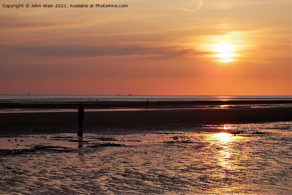 Another Place at Sunset Picture Board by John Wain