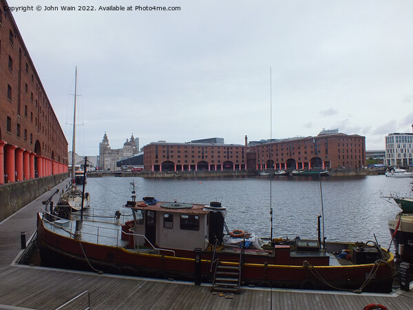 Royal Albert Dock And the 3 Graces Picture Board by John Wain