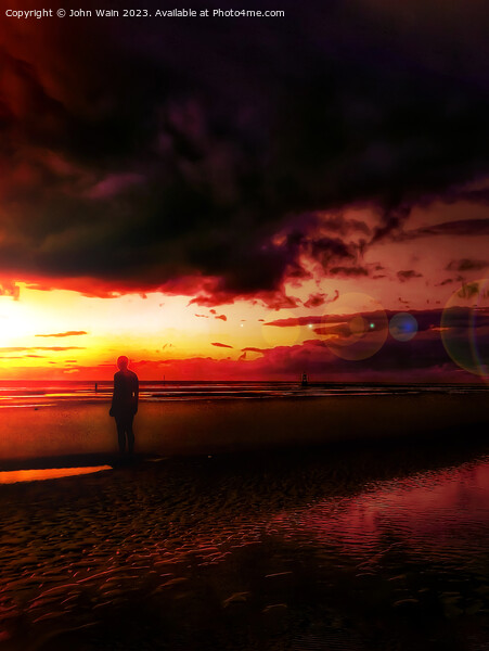 Another place at sunset (Digital Art) Picture Board by John Wain