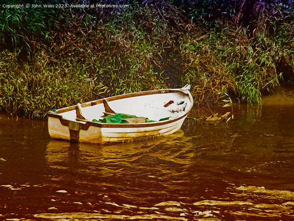 Boat on the Dee (Digital Art) Picture Board by John Wain