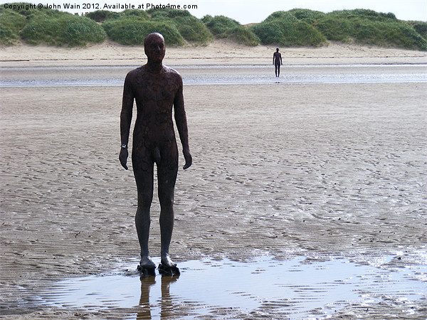 Antony Gormley's Another Place Picture Board by John Wain