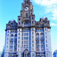 Buy canvas prints of Iconic Royal Liver Building by John Wain