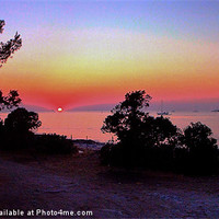 Buy canvas prints of Ibiza Sunset by John Wain