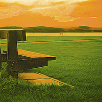 Buy canvas prints of A place to Sit... by John Wain