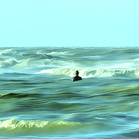 Buy canvas prints of In the Surf by John Wain