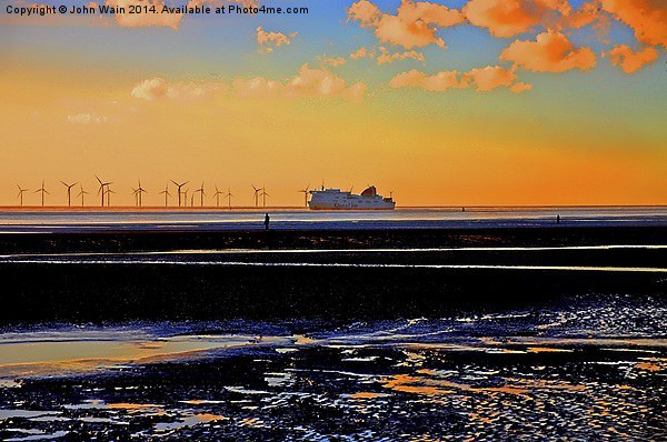 Belfast Ferry... Picture Board by John Wain