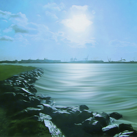 Buy canvas prints of Marine Lake by John Wain