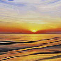 Buy canvas prints of Sunset Bay by John Wain
