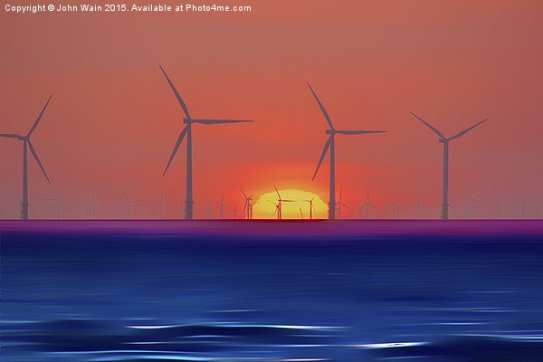 Windmills to the Sun  Picture Board by John Wain