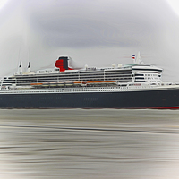 Buy canvas prints of Queen Mary 2 by John Wain