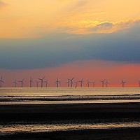 Buy canvas prints of At the Wind Farm by John Wain