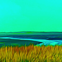 Buy canvas prints of River Alt (Digital Painting) by John Wain