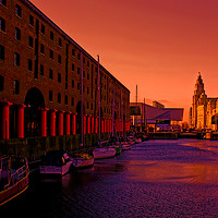 Buy canvas prints of Royal Albert Dock And the Pier Head by John Wain