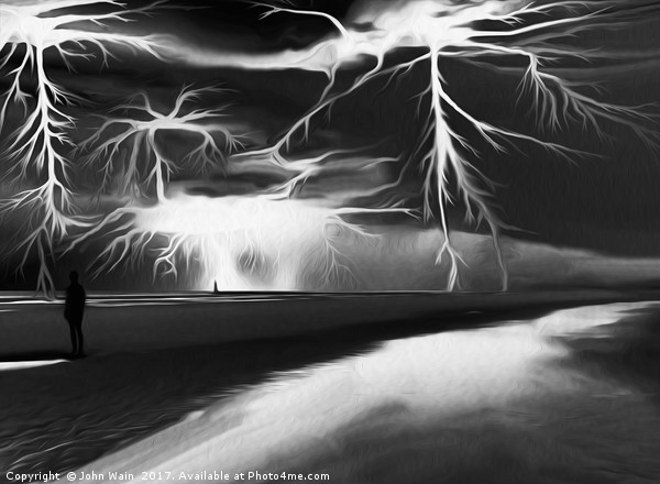 Storm (Digital Art) Picture Board by John Wain