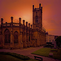 Buy canvas prints of WW2 Bombed out Church by John Wain