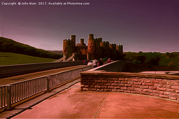 Conwy Castle (Digital Art) Picture Board by John Wain