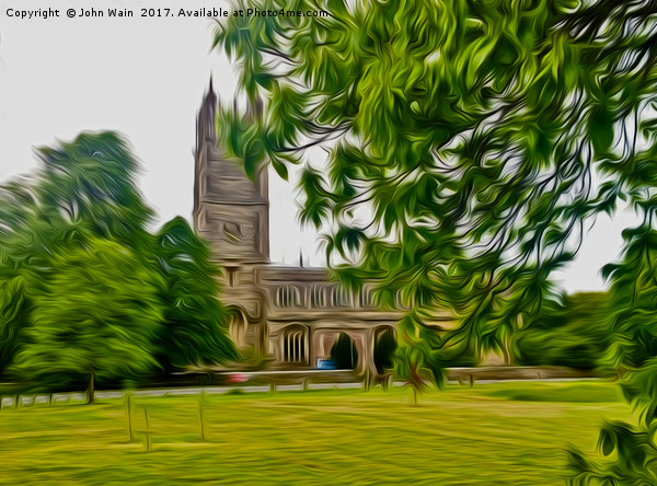 St Marys Church. Thornbury. (Digital Art) Picture Board by John Wain