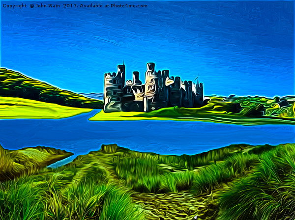 Conwy Castle (Digital Art) Picture Board by John Wain