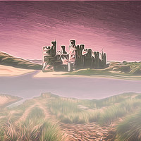 Buy canvas prints of Conwy Castle (Digital Art) by John Wain