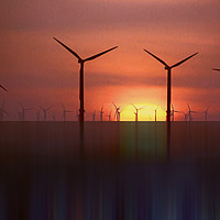 Buy canvas prints of Wind Farms (Digital Art) by John Wain