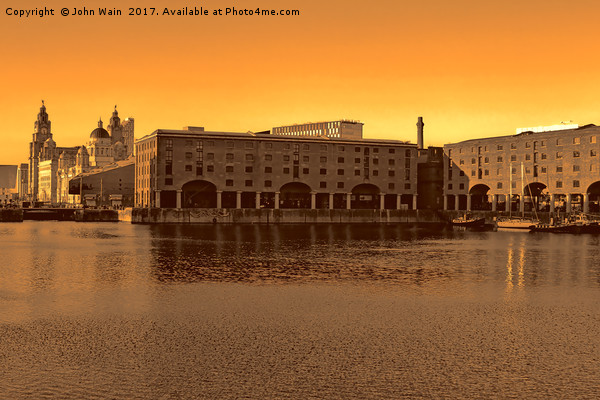 Royal Albert Dock, Liverpool Picture Board by John Wain
