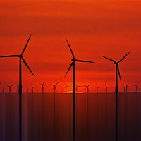 Buy canvas prints of Wind Farms (Digital Art) by John Wain