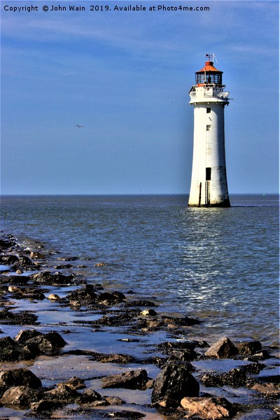 New Brighton Lighthouse Picture Board by John Wain