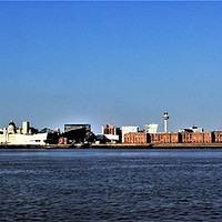 Buy canvas prints of Liverpool Waterfront by John Wain