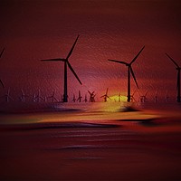 Buy canvas prints of Windmills (Digital Art) by John Wain