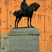 Buy canvas prints of King Edward the 7th Monument  by John Wain