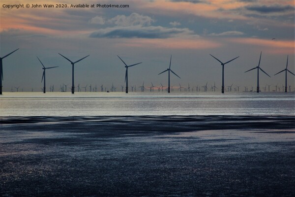 Windmills to the Horizon  Picture Board by John Wain