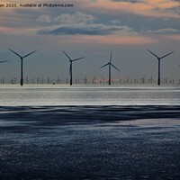 Buy canvas prints of Windmills to the Horizon  by John Wain