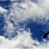 Buy canvas prints of Private helicopter by John Wain