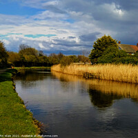 Buy canvas prints of Walk along the canal by John Wain