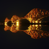 Buy canvas prints of  Forth Rail Bridge by jim scotland fine art