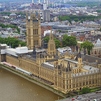 Buy canvas prints of  Big Ben from above by jim scotland fine art